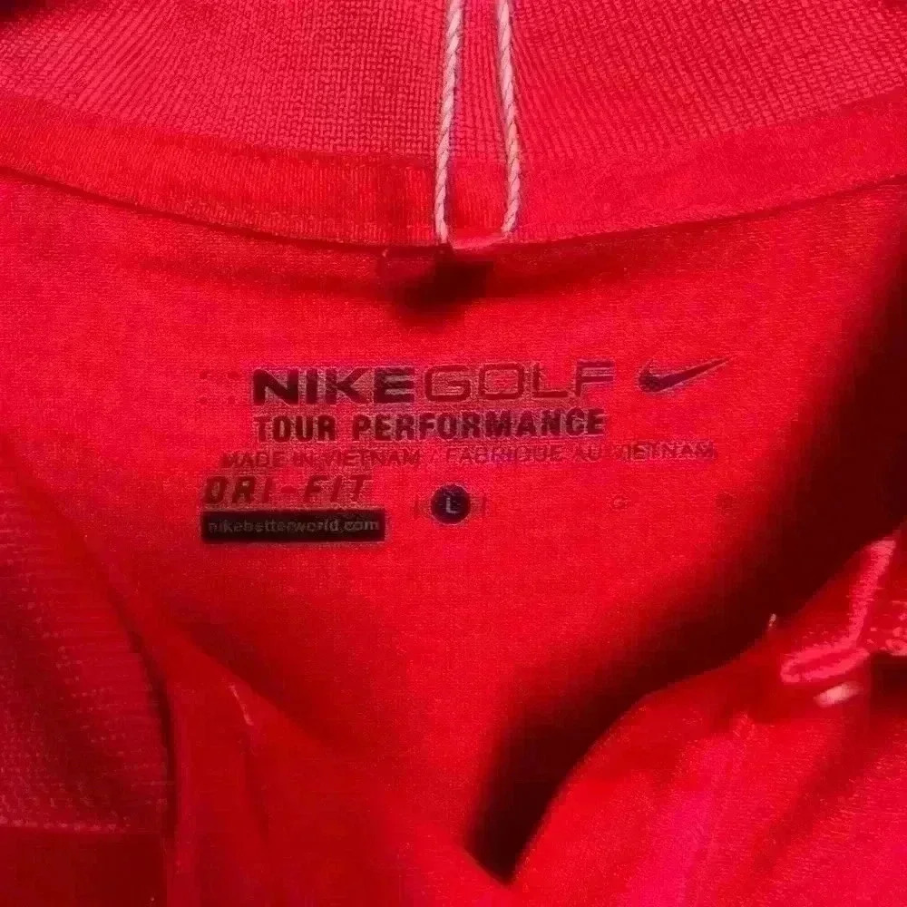 Nike Golf Women’s Tour Performance Red Golf Polo. New with Tags. Size Medium - Picture 7 of 9